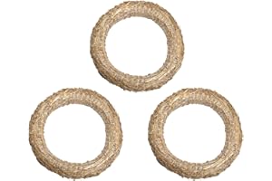 ‎DEKOPRINZ DekoPrinz® Strohkränze, 3 Stück | ø 30 cm Durchmesser | 5 cm Stärke | Strohrömer, Türkranz, Deko-Kranz, Kranz-Rohling, Strohring