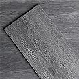 FLOREXP Vinyl Flooring - Lvt Flooring Peel and Stick Floor Tiles Dark Grey,2.0mm 36pcs Waterproof for Office Hallway Kitchen(5.02‎m²,Dark Grey)