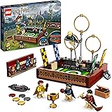 LEGO Harry Potter Baule del Quidditch, Gioca a 3 Diverse Sfide Fino a Due Giocatori con Minifigure Personalizzabili di Draco 