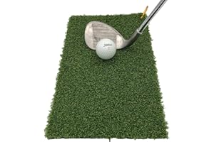 ARTIFICIAL GRASS DIRECT Fairway Pro+ Golf Mat | Winter Rules Fairway Mats | Professional Grade | Spring Clip Included | Protect your course