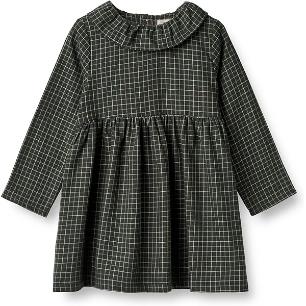 Wheat Baby Mädchen Kleid Langarm - Bio-Baumwolle Mit Süßen Prints