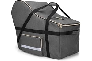 Teamoy Reisetasche für Kleinkinderautositze, Autositz Gate Check Taschentasche, gepolsterte Autositztasche, kompatibel mit Allen Nuna Pipa Autositzen und Basis, Grau