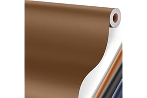 YAFLC Leder Reparatur Set Russet Brown, 40 x 160cm Kunstleder Selbstklebend, Lederflicken Selbstklebend Leder Patch für Couch, Sofa, Autositze Zubehör,Jacken, Handtaschen