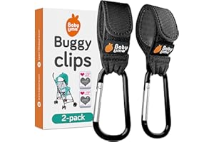 Baby Uma Buggy Clips - 2022 Double-Platinum Winning Pram Clips, Universal Pram Accessories, 5 kg Weight Capacity & Non-Slip, Baby Travel Essentials