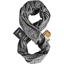 Buy Zero Grid Infinity Travel Scarf Loop with Hidden Zipper