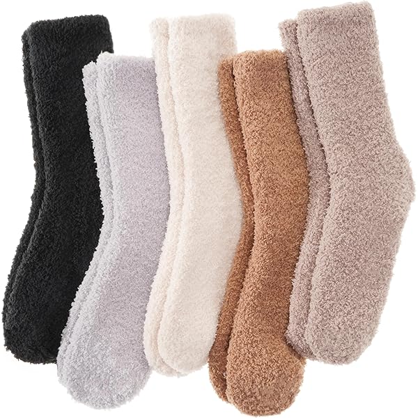 Calzini Invernali Fuzzy Calzini Natalizi Donna - 6 Paia, Spessi E