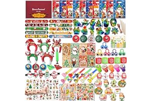 Wiskowee 220PCS+ Christmas Party Bag Fillers for Kids Christmas Toys Party Favours Prizes Rewards Pinata Filler Stuff for Goodie Loot Bag Fillers for Boys Girls Toy Bulk for Game Lucky Dip Prizes