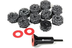 Powerbuilt Brake Rotor Resurfacing Kit, Cleaning, Polishing, Remove Rust and Grime, Drill Attachment 13 Pieces 940382