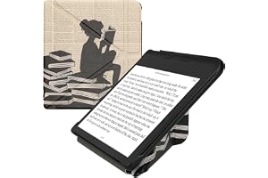 kwmobile Konstläderfodral för eReader kompatibel med Kobo Kobo Libra Colour/Tolino Vision Color - Fällbart skyddsfodral för e