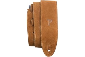 P PERRI'S LEATHERS LTD. Perri's Leathers Ltd. - Correa de guitarra - Ajustable - Acolchado de Piel de Oveja - Beige - Fabricada en Canadá (BBS-200)