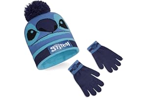 Disney Stitch Accessori Invernali Set Bambina Adolescenti, Accogliente Accessori Viaggio e Scuola - Regalo Ragazza