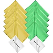 3 Chiffons Microfibre 14x14 Cm – Pour Lunettes, écrans, Objectifs – Lavables, Doux, Sans Rayure