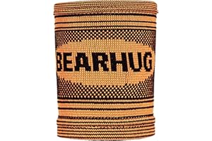 Bearhug Wrist Support for Men and Women - Wrist Brace for Arthritis, Repetitive Strain Injury and Joint Pain - Bamboo Compression Wrist Strap for Sports, Gym and Pain Relief, M