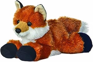 Aurora 12745, 12754, mini flopsja, lis, 20 cm, pluszowa zabawka, czarna/biała