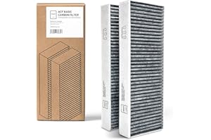 D&D Living® Filtro de Carbón Activado para Bora Basic BAKFS Filtro de Circulación de Aire | Set de Filtros de Carbón Activado (2 Piezas) compatible con Bora Placa de Cocina BIU BHU o BFIU