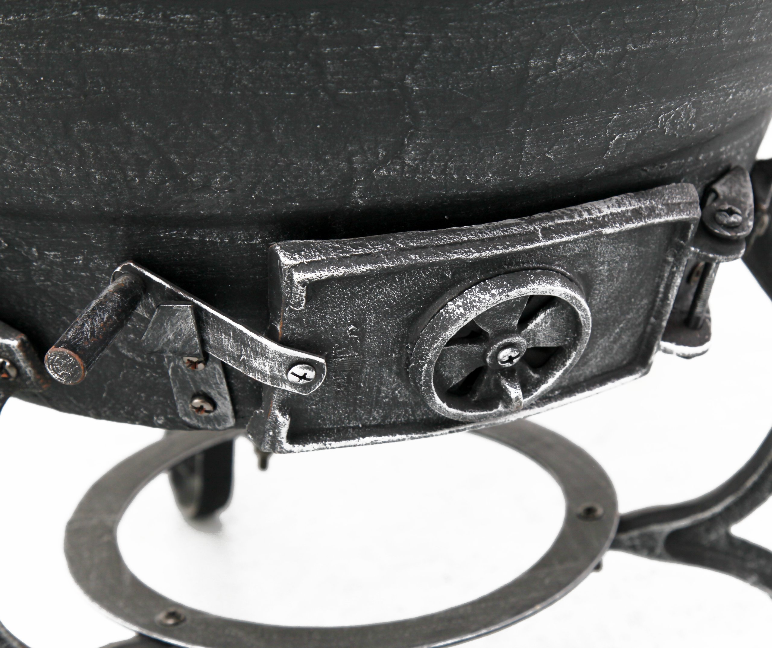 tepro Guss-Feuerstelle Jacksonville, schwarz/grau (52 x 52 x 140 cm) – Bild 3