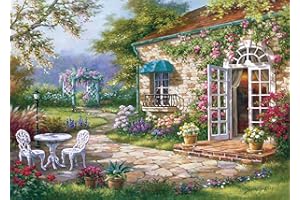 YITING 1000 Piece Jigsaw Puzzles for Adults, Garden Flower Landspace Jigsaw Puzzle for Adult 1000, Darrell Bush Canoe Lake Jigsaws Puzzles, Animal World Dog Cat Sea Turtles Jigsaw Puzzle Kids Toy Game