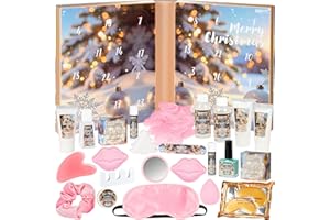 ‎BRUBAKER BRUBAKER Cosmetics XXL Beauty Adventskalender 2025 - Großer Weihnachtskalender zum Aufklappen in Buch-Form - 24 Kosmetik & Spa Überraschungen für Frauen und Mädchen - Wellness Kalender