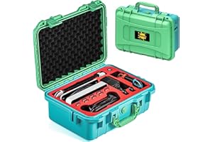 DEVASO Étui de Transport pour Nintendo Switch, étui de Transport Professionnel de Luxe étanche avec Doublure Souple Rigide pour Nintendo Switch OLED, Manette et Accessoires