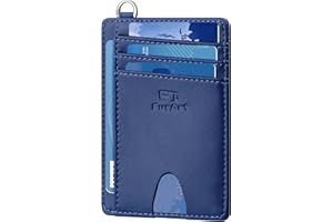 FurArt Credit Card Holder Wallet, Slim RFID Blocking Minimalist Women's Card Wallet