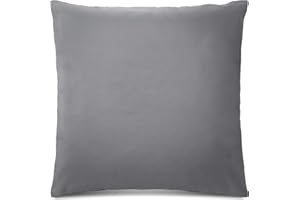 ‎QUANTUM INTERIOR BY MAXLAND Quantum Interior by Maxland In & Outdoor Uni Kissen unterschiedliche Größe für Terrasse Garten, Balkon & Wohnzimmer (70x70 cm, Silber)