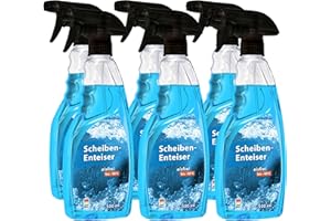 ‎RICHTER CHEMIE Richter Chemie | Scheibeneteiser Spray für Auto Winschutzscheibe | bis -50° Eisfrei | 6 x 500ml | schnelle Enteisung im Winter