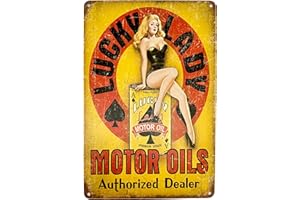 DiiliHiiri Plaque murale en tôle style vintage avec motif créatif pour décoration de bars, cafés, etc.