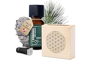Alpenherz Car Air Freshener Made of Pine Wood Reusable Fragrance Plug - Pine Fragrance Pine Oil Pine Fragrance Gift Car Fragrance Decoration Car Accessories Interior Odour Ventilation Flower of Life