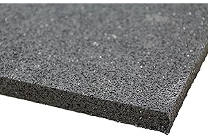 acerto 31150 Base de la lavadora hecha de granulados de goma - 60 x 40 x 2cm * Robusta * Alta densidad * Uso versátil | Base de la lavadora con amortiguación de vibraciones alfombra de granulado