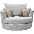 Dorado Corner Sofa Sectional 3 Seater 2 Seater Armchair Cuddle Chair Grey Velour Fabric (Silver, Cuddle Chair)