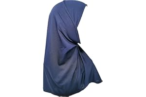 Yaqeen Pañuelo instantáneo para niñas, hiyab liso Al Amira, bufanda lista para usar, ideal para cualquier ocasión, escuela/guardería