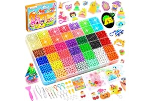 Besdiyart Perles d'eau avec paillettes pour enfants, set de recharge de perles d'eau qui brillent dans le noir, perles de glaçage perles de brume aquatique perles magiques perles de bricolage pour