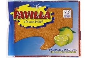 Favilla - Spugna Abrasiva in Cotone, Profumo Limone , 1 pz.