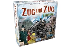 Asmodee, Zug um Zug – Europa, Days of Wonder, Grundspiel, Familienspiel, Brettspiel, 2-5 Spieler, ab 8+ Jahren, 30-60 Minuten, Deutsch
