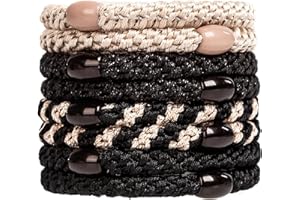 ‎J.CARP 8Stück Haargummis für Mädchen, Packung mit 8 mehrfarbigen elastischen Bändern, Haarbänder, elastisch, Stilrichtung 20