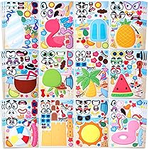 JOYIN 36 Pcs Autocollants De Visage, Fabriquez Votre Propre Sirène