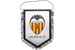 Valencia CF Banvcf Banderín, Blanco/Naranja, 28 x 19 cm