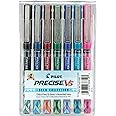 PILOT Precise V5 Stick Deco Collection Liquid Ink Rolling Ball Stick Pens,