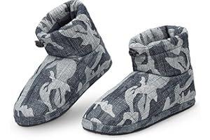 DUNLOP Pantofole Uomo Invernali a Stivaletto per Casa Calda Memory Foam