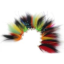 3 Tube Flies V Fly Cascade Per Salmone – Testa Conica E Gancio, Taglie Varie