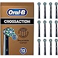 Oral-B Cross Action Testine Spazzolino Elettrico, Confezione da 12 Testine di Ricambio, Setole Angolate che si Adattano a ogn