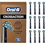 Oral-B Cross Action Testine Spazzolino Elettrico, Confezione da 12 Testine di Ricambio, Setole Angolate che si Adattano a ogn