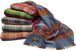 THE PRESENT STORE Large British Unique Recycled Random All Wool Blanket/Picnic Rug by Tweedmill