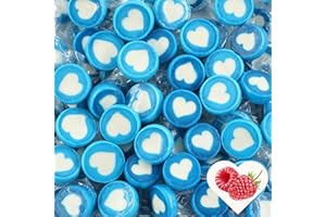 EinsSein Bonbons mariage bleu blanc 500g | 130 dragées cœur jungle | Bonbons décoratifs élégants pour mariage baptême communion anniversaire | Cadeaux invités