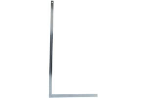 Dönges Profi Schlosserwinkel ohne Anschlag, 1000 x 500 mm, rostfrei & verzinkt aus Stahl | Für genaues Arbeiten im Metallbau, Werkstattbereich| 90 Grad Winkel mit Anschlag, Anschlagwinkel Metall