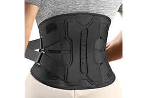 NEENCA Back Brace for Lower Back Pain Relief with Bionic Support System, Lumbar Support Belt for Women&Men with Lumbar Pad, Soft Breathable 3D Knit Fabric for Herniated Disc, Sciatica (Black, XL)