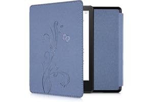 kwmobile Custodia eReader Compatibile con Amazon Kindle Paperwhite 11. Generation 2021 Cover - eBook Reader Flip Case - blu scuro - Viticci