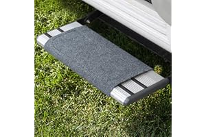 ‎FAIRMO Premium Caravan Step Doormat, Exclusive Carpet for Camper, in Grey/Black, grey