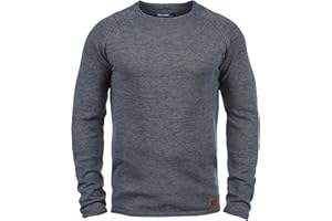BLEND Dan Jersey De Punto Suéter para Hombre con Girocollo con Cuello Redondo Moteado