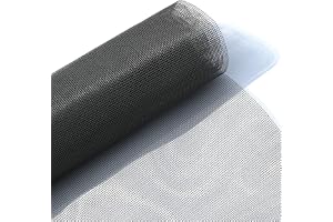 MAILEKT Flugskärm svart, 150 x 200 cm, insektsnät metervara, insektsskydd fönster, insektsnät kan skäras till för balkongdörr, takfönster vardagsrum, golvdjup fönster
